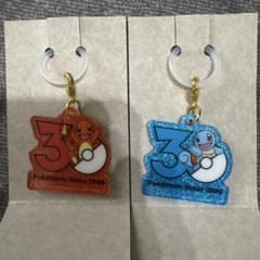 S*様 ポケモン ポケチャーム 30周年ロゴマスコット ヒトカゲ、ゼニガメ