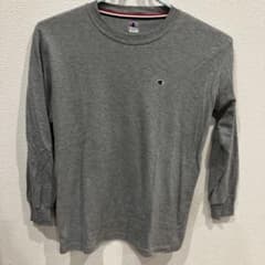 Champion グレー 長袖カットソーLサイズのサムネイル