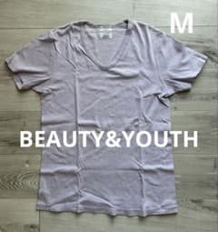 BEAUTY&YOUTH VネックTシャツ コットン100% Mサイズのサムネイル