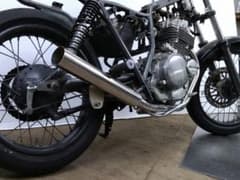 ボルティー、グラストラッカー250（NJ47A型）専用マフラーの出品です ボルティー250専用マフラーNJ47Aステンレス製の出品です
