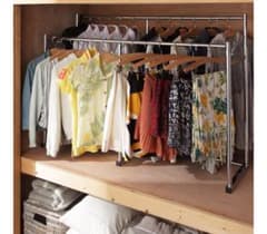 美品　押入れ 伸縮頑丈ハンガー ポルタ 一間用（幅111～181cm） 押入れ伸縮頑丈ハンガー ポルタ 一間用（幅111〜181cm） : Cedar Field