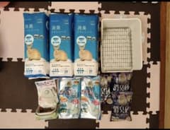 うさぎ　トイレシーツ フィーダー トイレ　トイレシート、エサ入れ、餌入れ、消臭砂のサムネイル