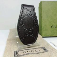 GUCCI　グッチ　ブルーレザー　フラップタイプ　保存袋・付属品 gbb0906231.jpg