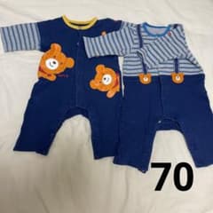 ミキハウス ホットビスケッツロンパース  70 セットのサムネイル