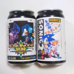 ソニック・ザ・ヘッジホッグ ソニック ラベル缶 サントリー 自動販売機