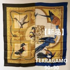 新品】Salvatore Ferragamo シルクスカーフ 90×90 - メルカリ