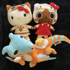 モンハン×ぐでたま ティガレックス ぬいぐるみ サンリオ アイルー