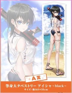 白猫プロジェクト　アイシャ　等身大タペストリー　ブラック　白猫サマーくじのサムネイル