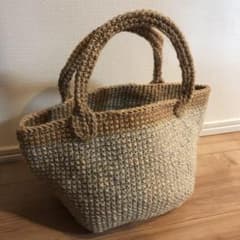 麻紐バッグ ハンドメイドのサムネイル