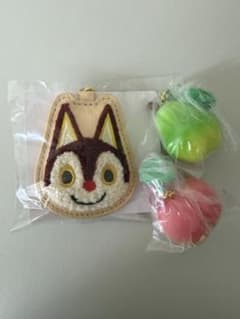 どうぶつの森フルーツキーホルダー（モモ・ナシ）、さがら刺繍キーホルダー（チャス）のサムネイル