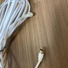 アンテナケーブル F型接栓 ホワイトのサムネイル