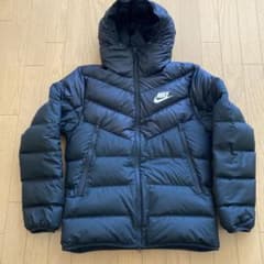 NIKE フード付きダウンジャケット M ブラックのサムネイル