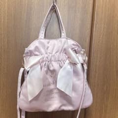 Maison de FLEUR 2Wayトートバッグ ピンク ホワイトのサムネイル