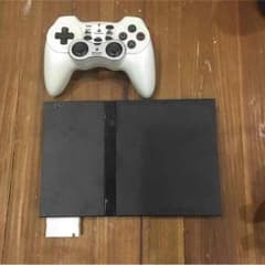薄型PS2 ジャンク品 ワイヤレスコントローラー ケーブル込みのサムネイル