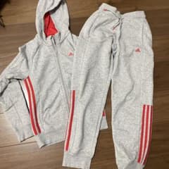 adidas ジャージセット グレー/レッドのサムネイル
