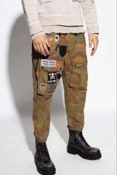 レア‼️ 2021ss ディースクエアード2 迷彩ワッペンパンツ レア‼️ 2021ss ディースクエアード2 迷彩ワッペンパンツ - メルカリ