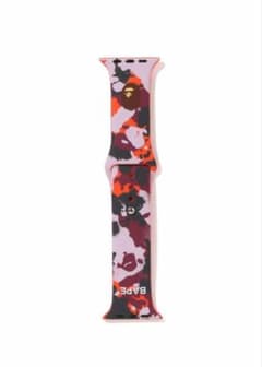 新品 25ss BAPE APPLE WATCH BAND RED Lサイズ - メルカリ
