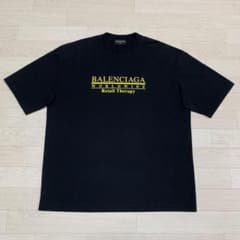 美品〕バレンシアガ イエローロゴ ブラック XS Tシャツ 5S216 - メルカリ