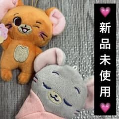 [신품 미사용] 톰과 제리 2점 세트 마스코트 태피