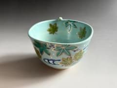 東山深山　青釉　青楓に翡翠　縁付　茶道具 東山深山 青釉 青楓に翡翠 縁付 茶道具 - メルカリ