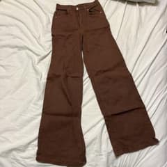 H&M フレアパンツ　ブラウン　ハイウエストのサムネイル