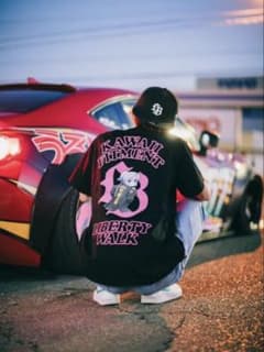 【期間限定値下げ中】リバティウォーク×kawaii fitmentコラボTシャツ 期間限定値下げ中】リバティウォーク×kawaii fitmentコラボT