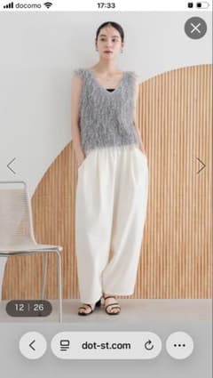 フリンジニットベスト　LOWRYS FARMのサムネイル