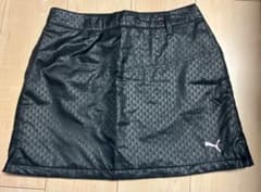 PUMA ブラックスカート ダイヤモンドパターン ゴルフのサムネイル