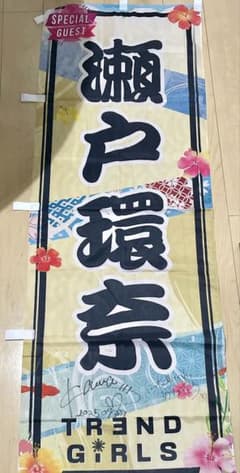 【レアグッズ】 【コメント入り】瀬戸環奈 直筆サイン入り 推しのぼり旗 レア！希少】 【コメント・日付け入り】瀬戸環奈 直筆サイン入り 推し