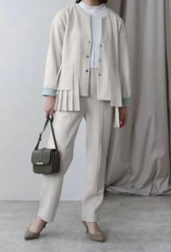 Eimee Law タックプリーツセレモニーJK ジャケット　アイボリー　38 Eimee Law タックプリーツセレモニーJK ジャケット アイボリー