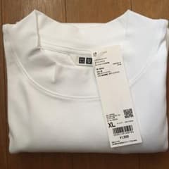UNIQLO エアリズムコットンオーバーサイズ　モックネックT（五分袖）　新品のサムネイル