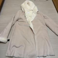 CECIL McBEE ムートンコート フード付き ベージュのサムネイル