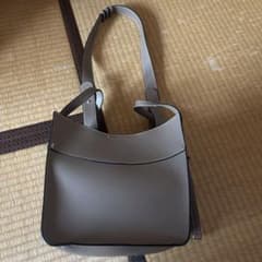 Thumbnail of グレー 合成皮革 ショルダーバッグ