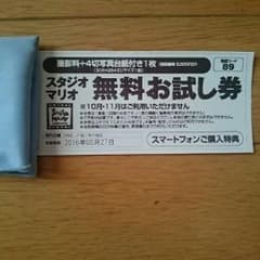 スタジオマリオ無料お試し券 一枚のサムネイル