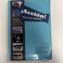 ¡Acción! Tercera edición スペイン語学習参考書のサムネイル