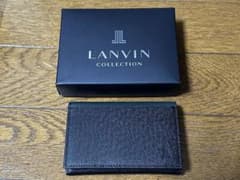 最終価格！LANVIN COLLECTION 名刺入れ ブラック　未使用新品！のサムネイル