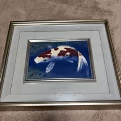 和紙画 作者 「柳瀬博隆」 作品名 「鯉」額装 m21354035530_1.jpg?1785852042