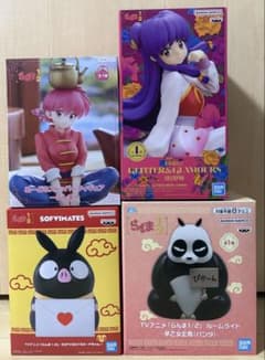 らんま　シャンプー　Pちゃん　パンダ　フィギュア　4体セット