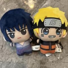 NARUTOうちはサスケ うずまきナルトちびぬいぐるみ - メルカリ