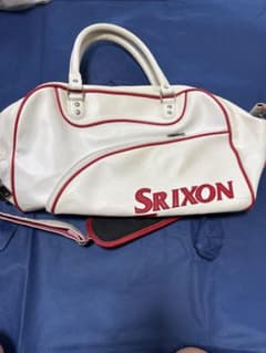 SRIXON ゴルフ ボストンバッグ ホワイト レッド - メルカリ