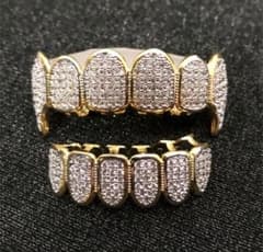 Teeth Grillz GOLD ゴールド グリルズ  CZ ダイヤモンドのサムネイル
