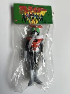 仮面ライダーストロンガー ソフビ人形 昭和レトロ 未開封品 当時物 丸越 仮面ライダーストロンガー ソフビ人形 昭和レトロ 未開封品 当時物