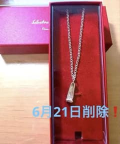 未使用】フェラガモ ヴァラパンプス ネックレス SV925 - メルカリ