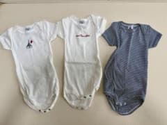 PETIT BATEAU ロンパース 3枚セット 18m/81cmのサムネイル