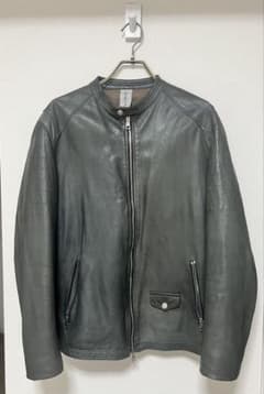 DELAN グレーカーキ ラムレザー ライダース 54 DELAN グレーカーキ ラムレザー ライダース 54 - メルカリ