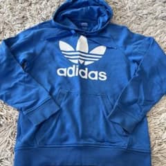 adidasパーカー　濃い水色のサムネイル