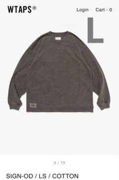 WTAPS Sign-OD LS Cotton Brown ダブルタップス 新品 - メルカリ
