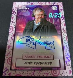 Clive Tyldesley 틸즐리 친필 auto football