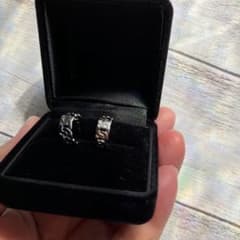 ステンレス　チェーンリンク ピアス (両耳用)のサムネイル