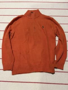 POLO RALPH LAUREN ハーフジップ ニット オレンジ L/Gのサムネイル